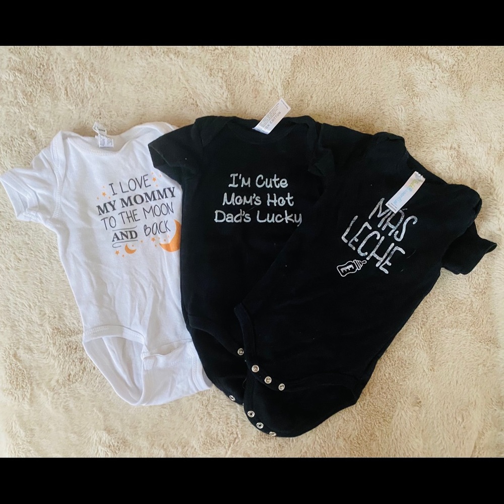 Unisex onesie bundle for newborn (fits 0-3)